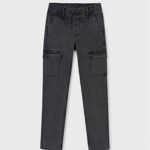 Παντελονι denim jogger cargo