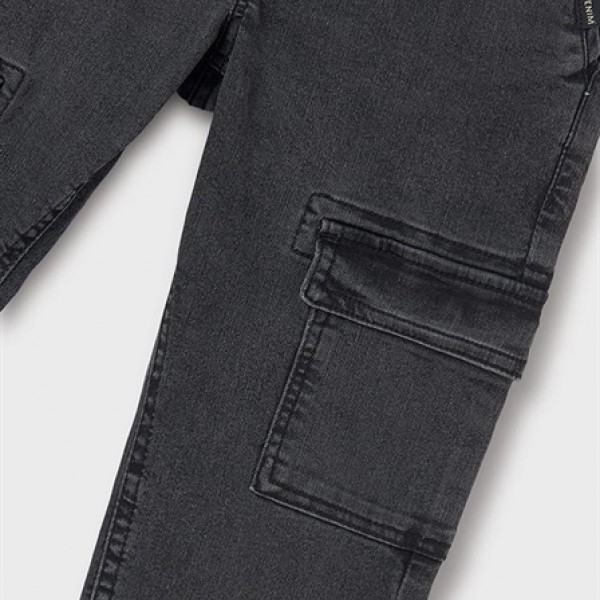 Παντελονι denim jogger cargo