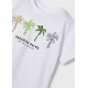 Μπλουζα κοντ/κη "palms"      23-03016-028