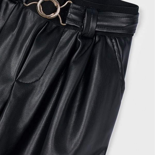 Παντελονι μακρυ pu wide leg