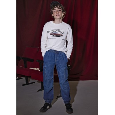 Παντελονι denim cargo parachu