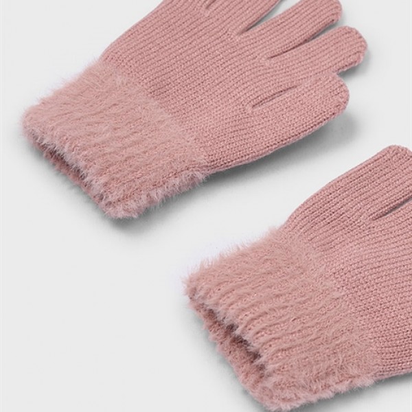 Γαντια πλεκτα γουνα